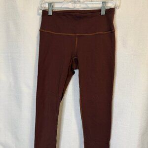 Prana Athletic Wear Leggings; Solid Brown; Sz. S; Yoga/Walking/Training